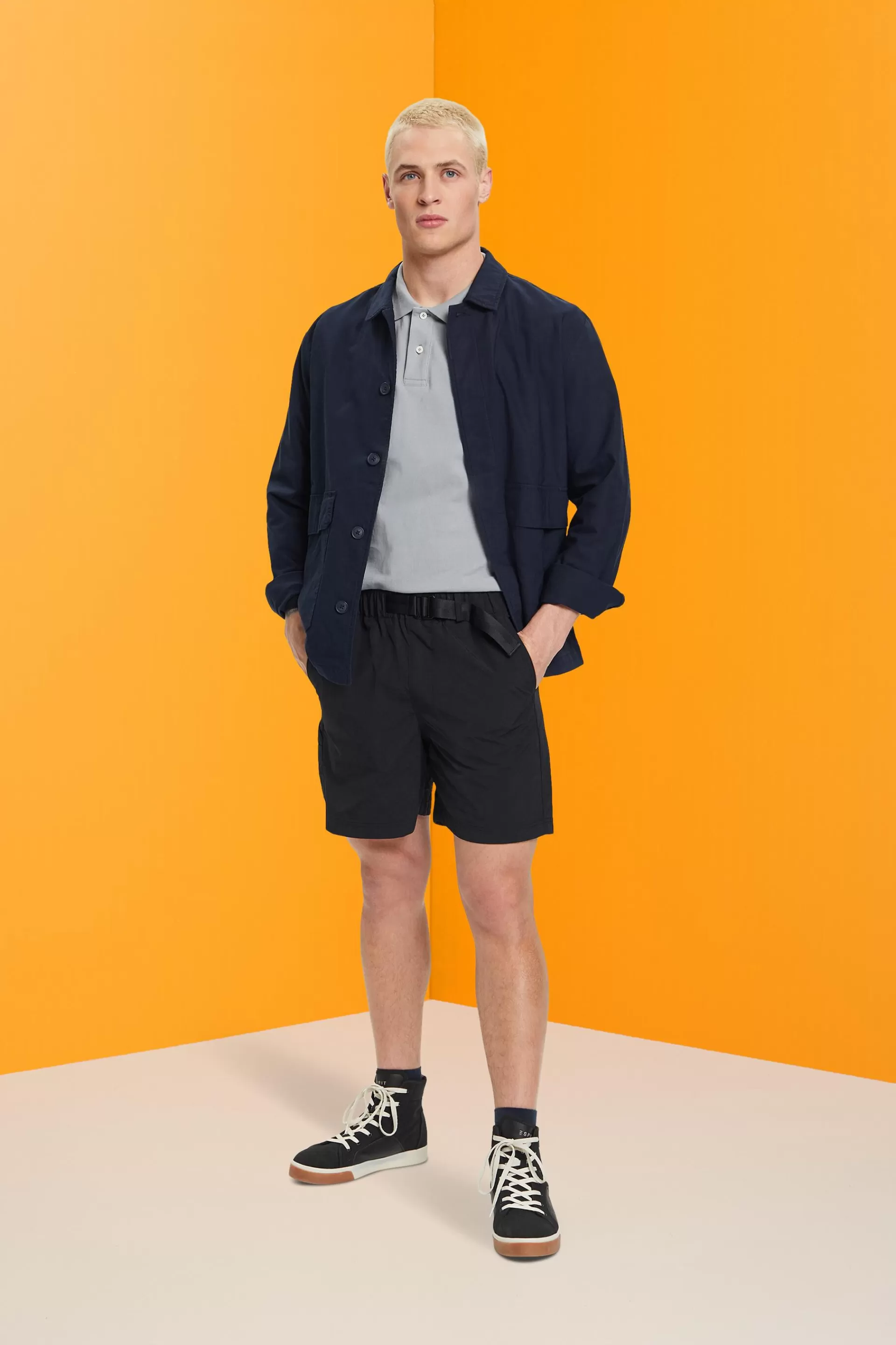 Shorts mit integriertem Gürtel-ESPRIT Cheap