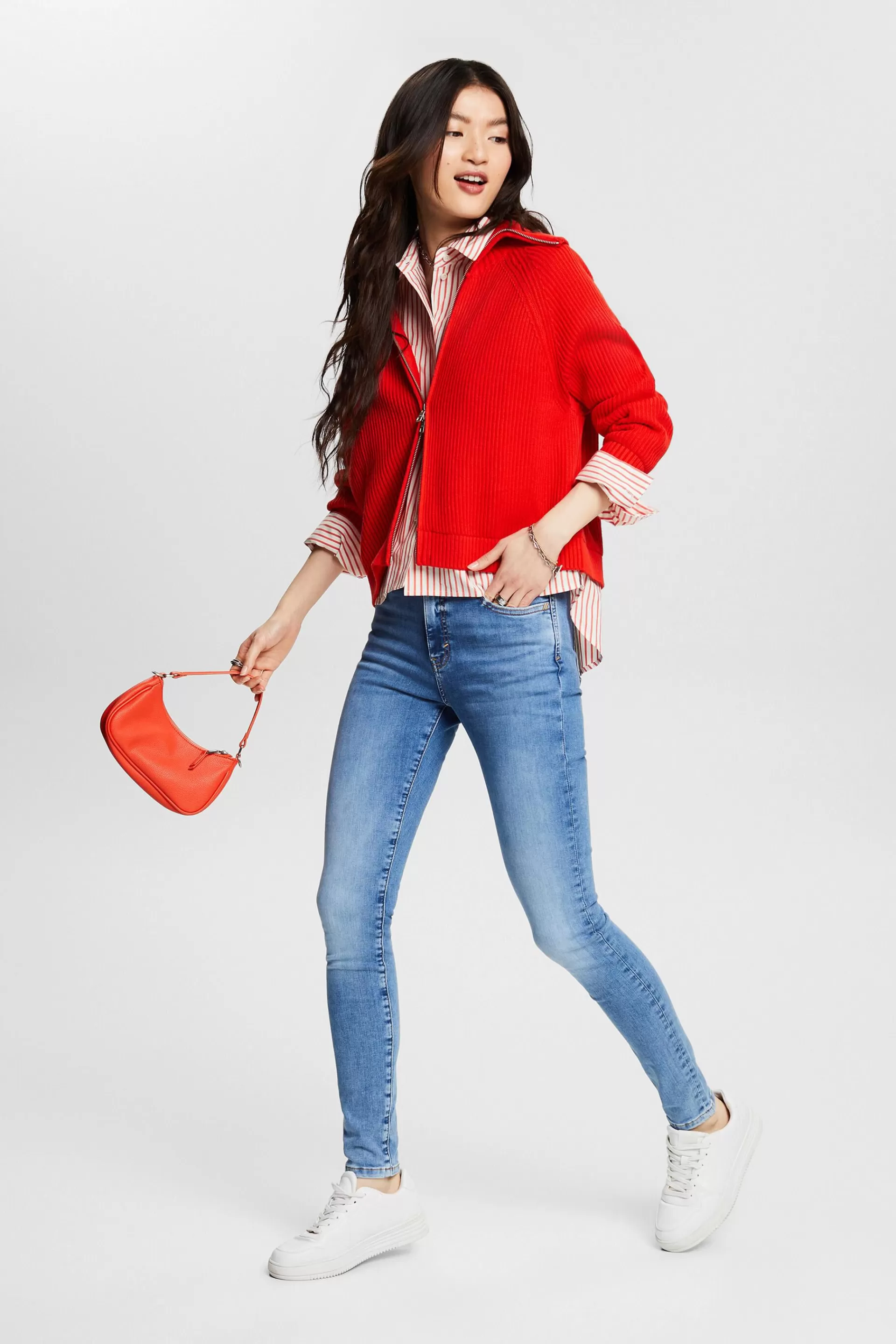 Skinny Jeans mit hohem Bund-ESPRIT Online