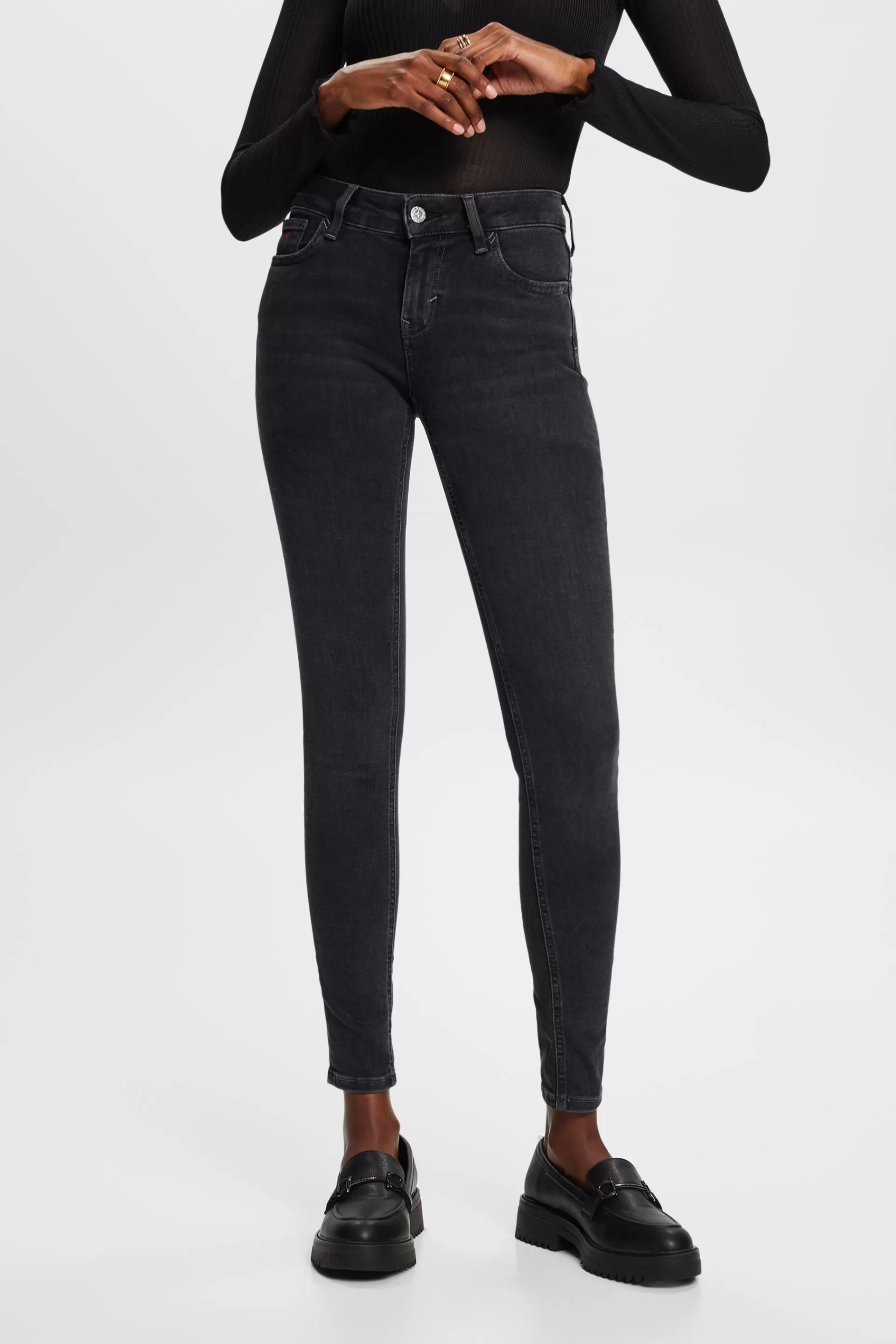 Skinny Jeans mit mittlerer Bundhöhe-ESPRIT Best