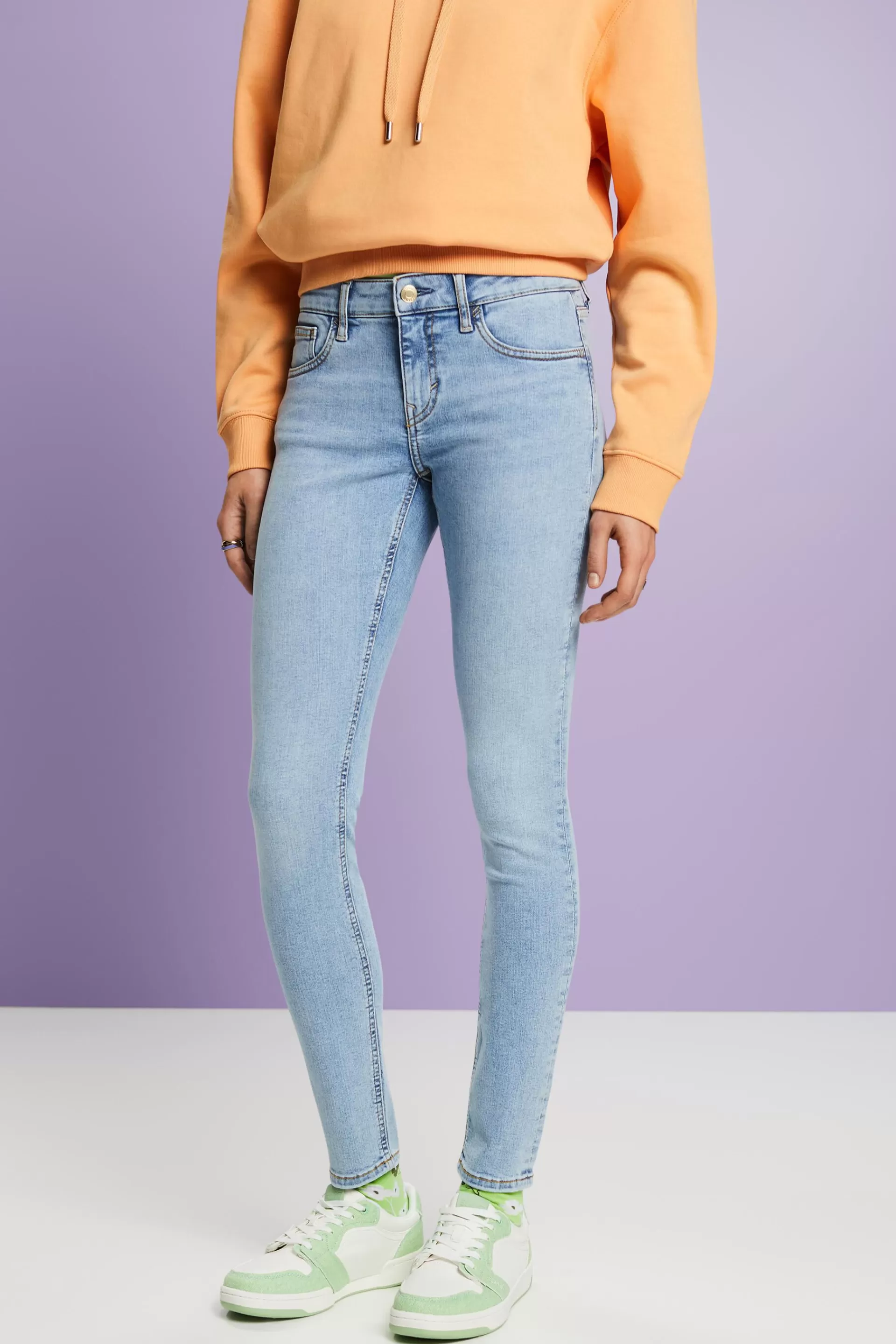 Skinny Jeans mit mittlerer Bundhöhe-ESPRIT Cheap