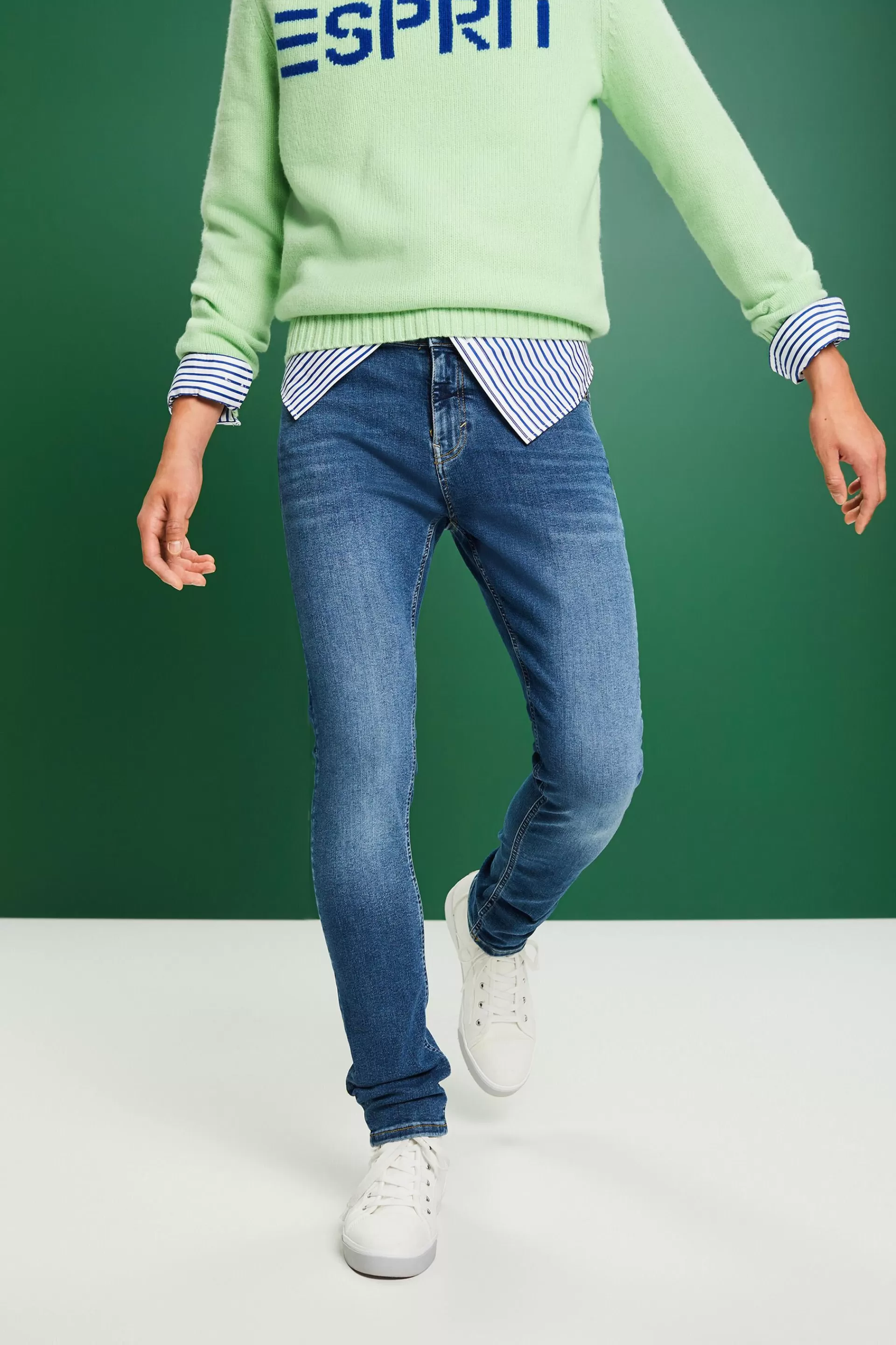 Skinny Jeans mit mittlerer Bundhöhe-ESPRIT Store