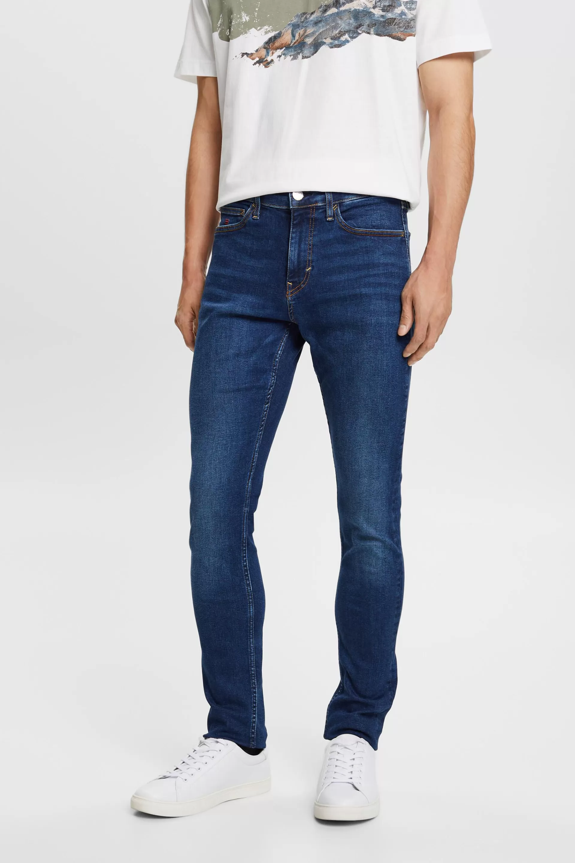 Skinny Jeans mit mittlerer Bundhöhe-ESPRIT Cheap