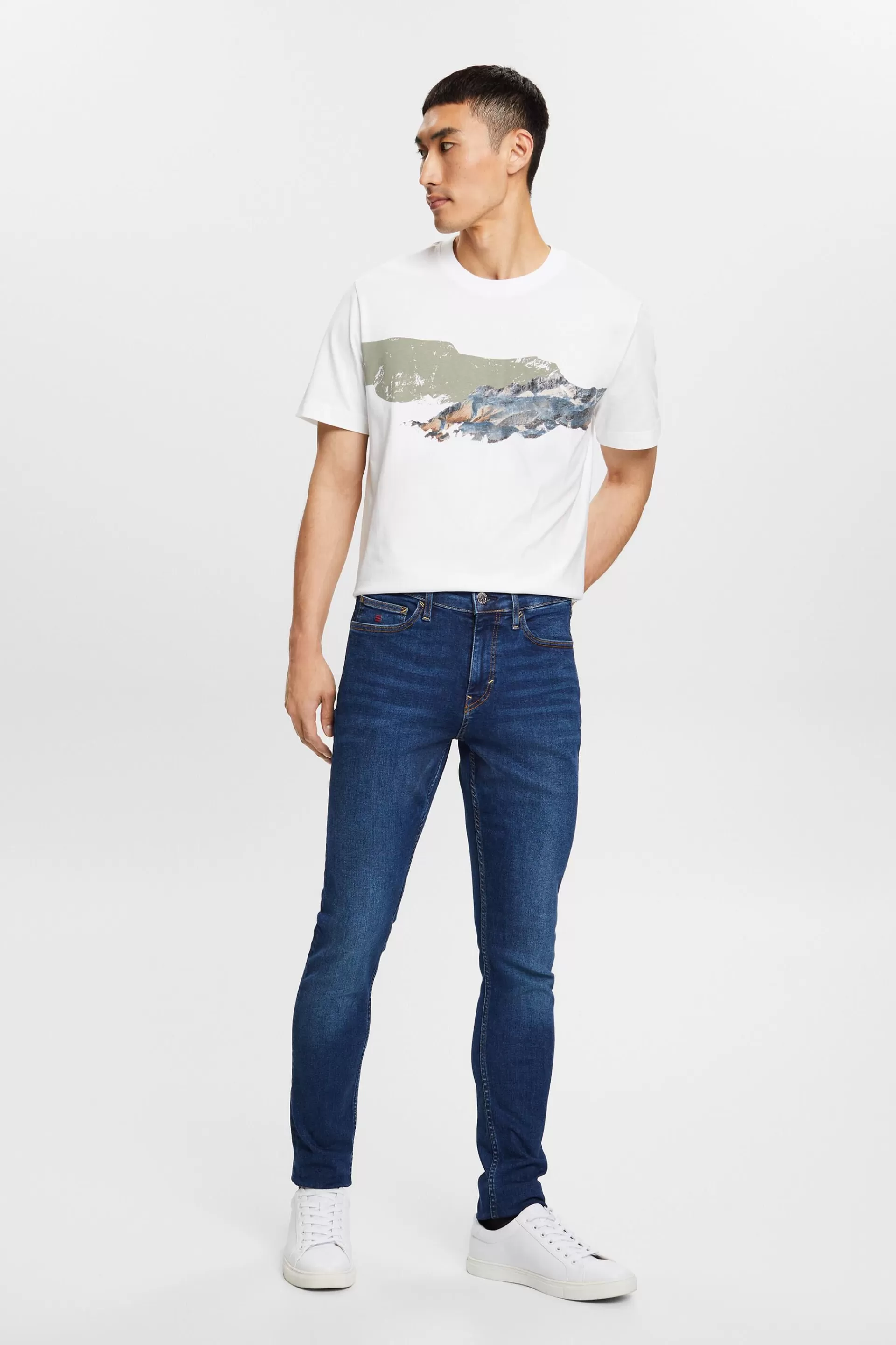 Skinny Jeans mit mittlerer Bundhöhe-ESPRIT Cheap