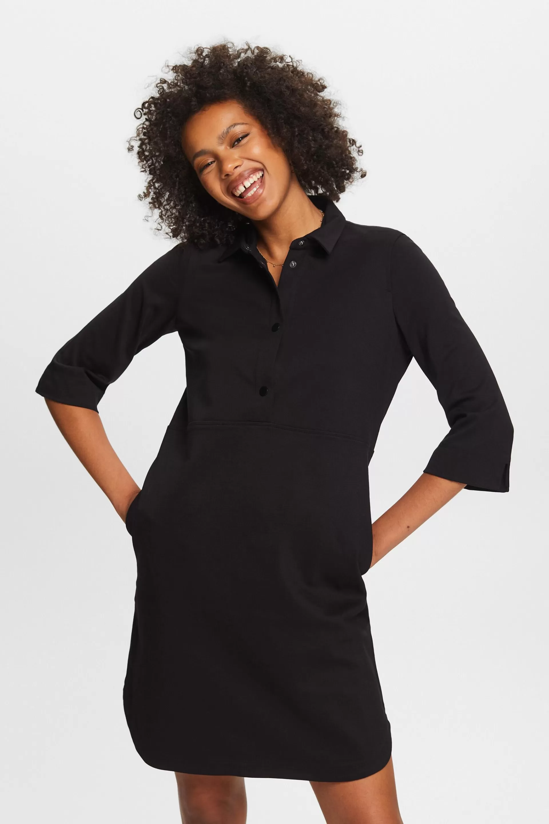 Sportives Mix-and-Match-Kleid aus Punto-Jersey-ESPRIT New