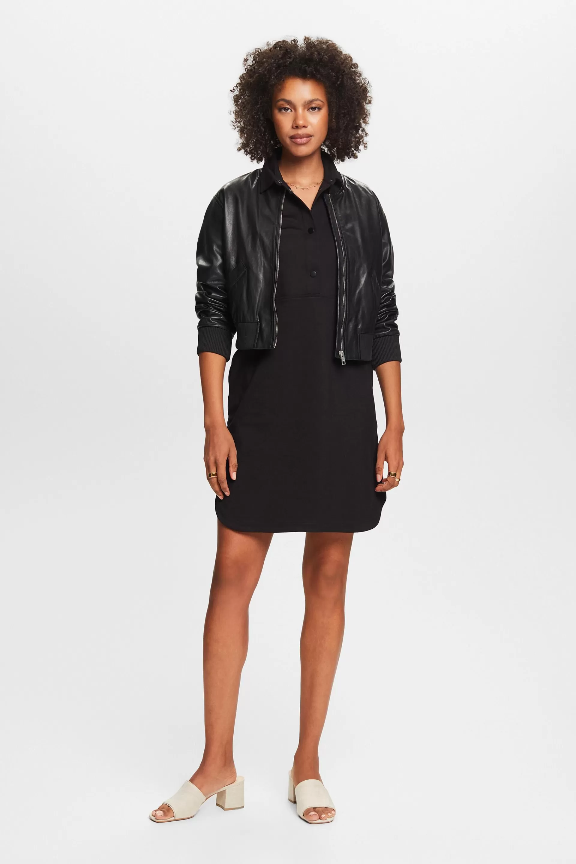 Sportives Mix-and-Match-Kleid aus Punto-Jersey-ESPRIT New