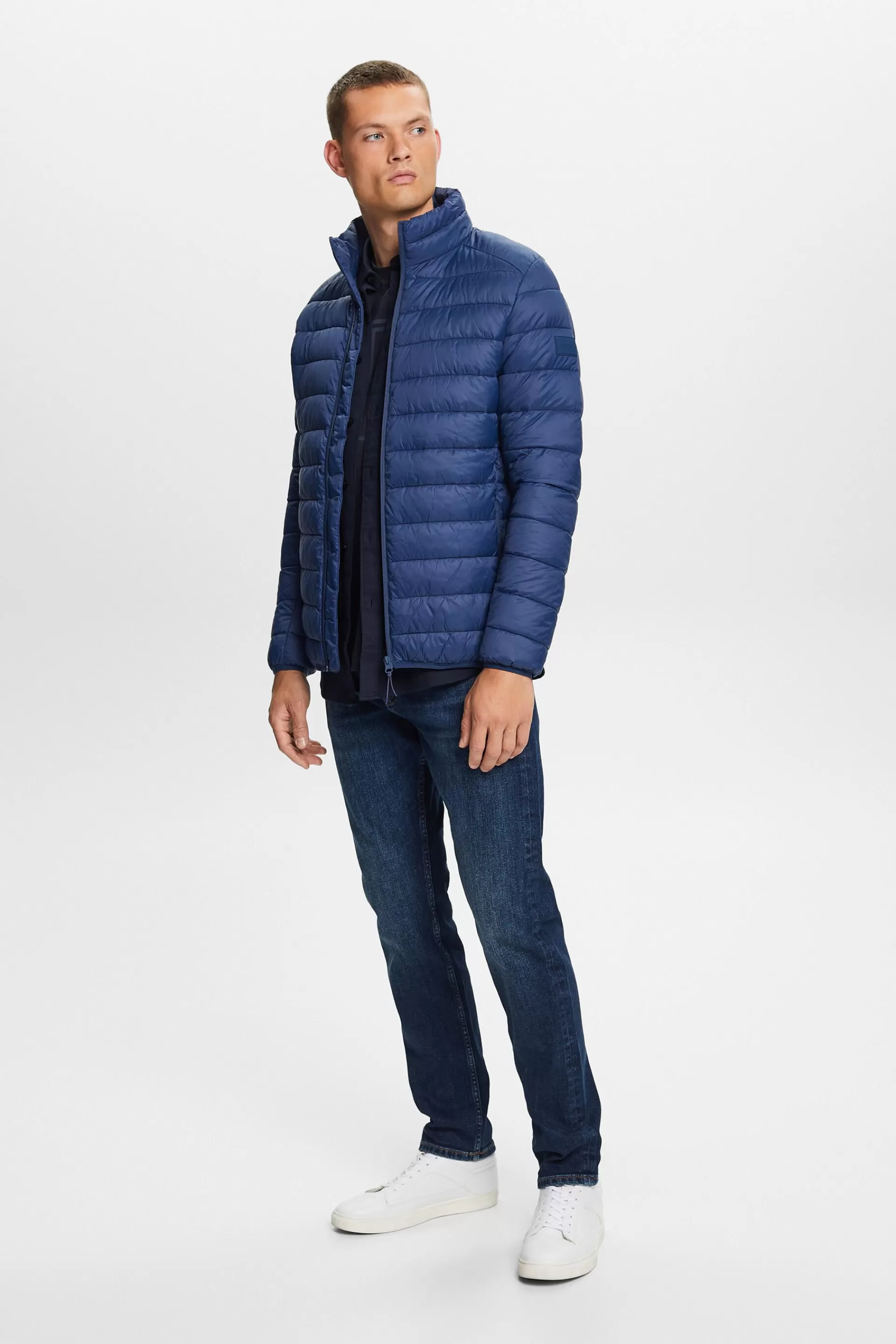 Steppjacke mit hohem Kragen-ESPRIT Online