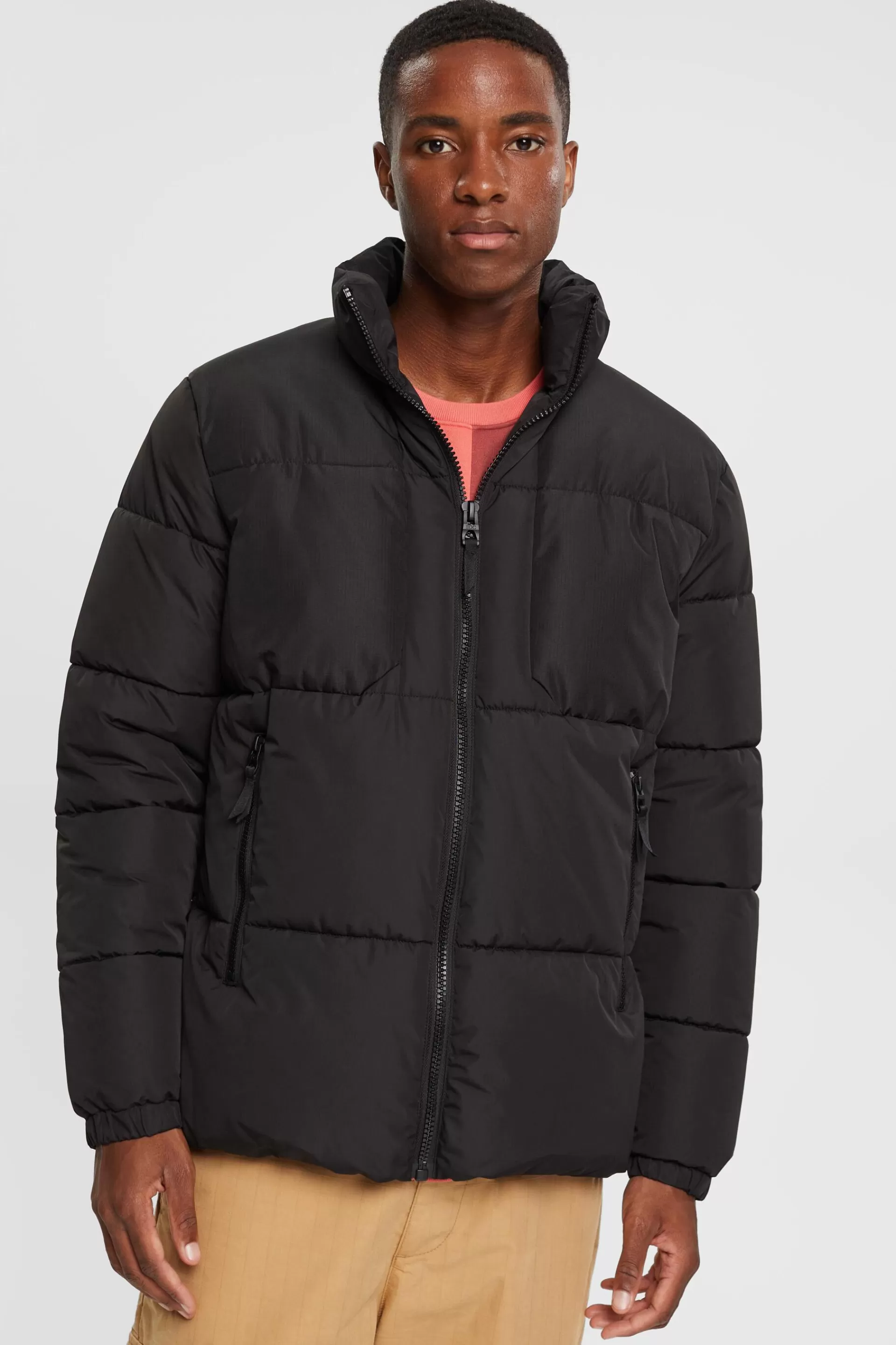 Steppjacke mit hohem Kragen-ESPRIT Fashion
