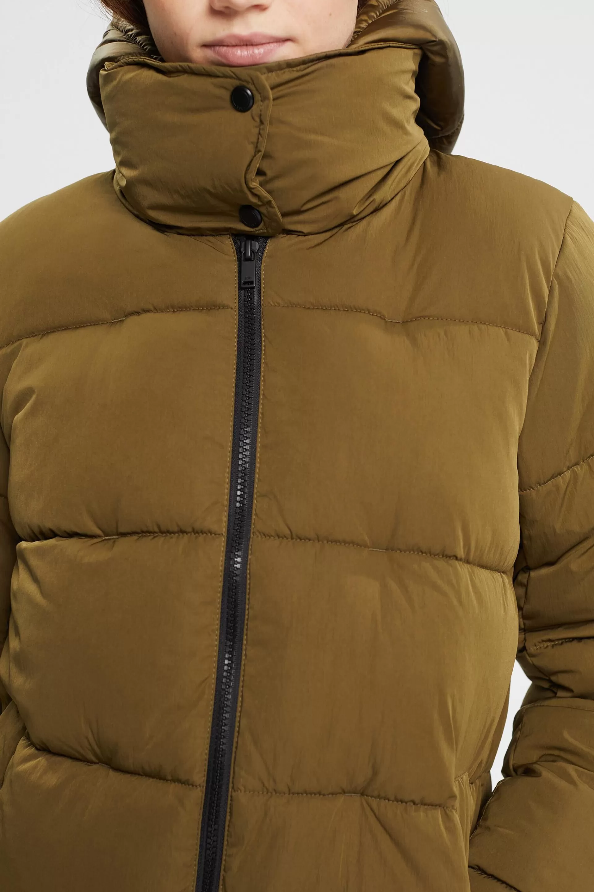Steppmantel mit abnehmbarer Kapuze-ESPRIT Sale