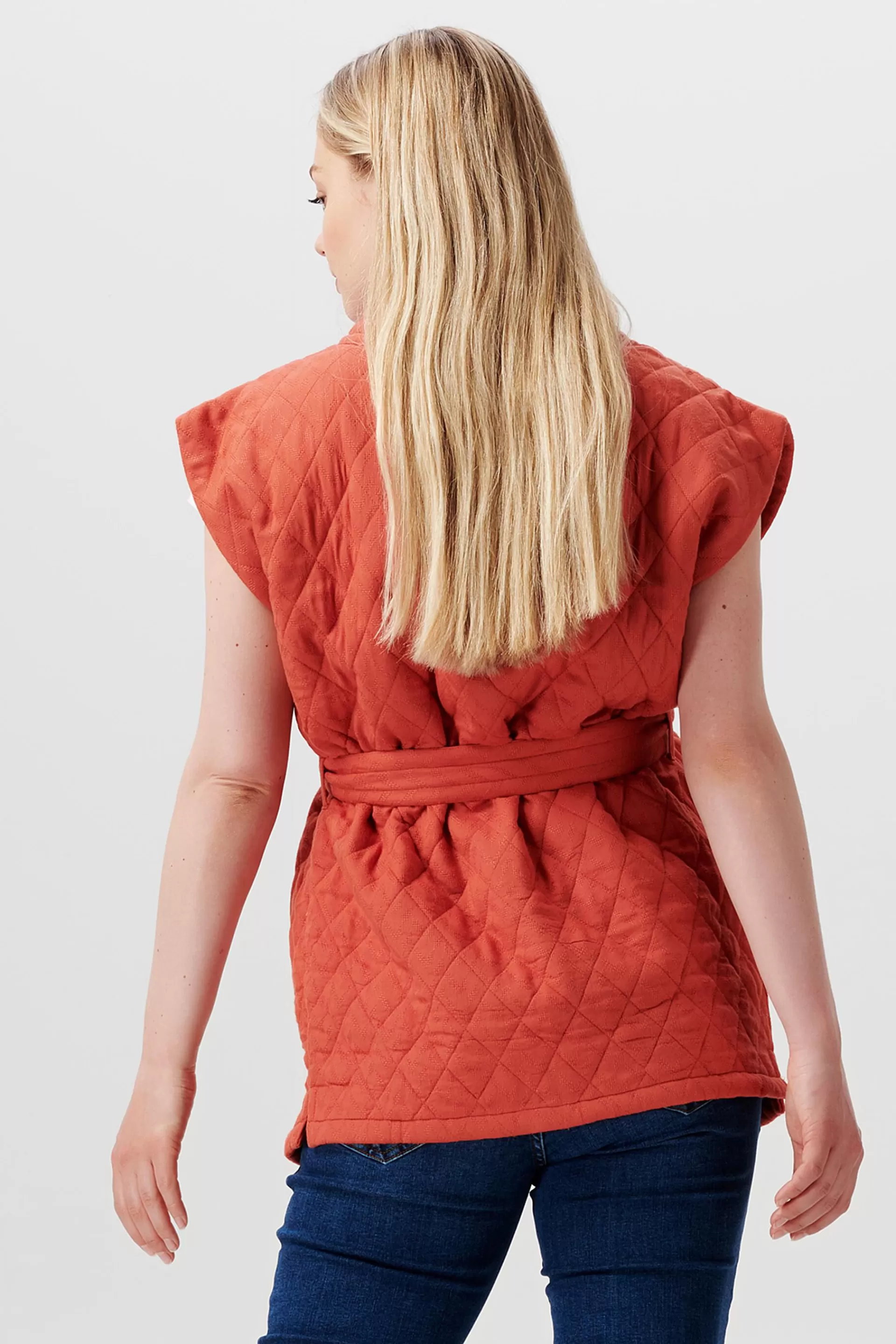Steppweste mit Webmuster-ESPRIT New