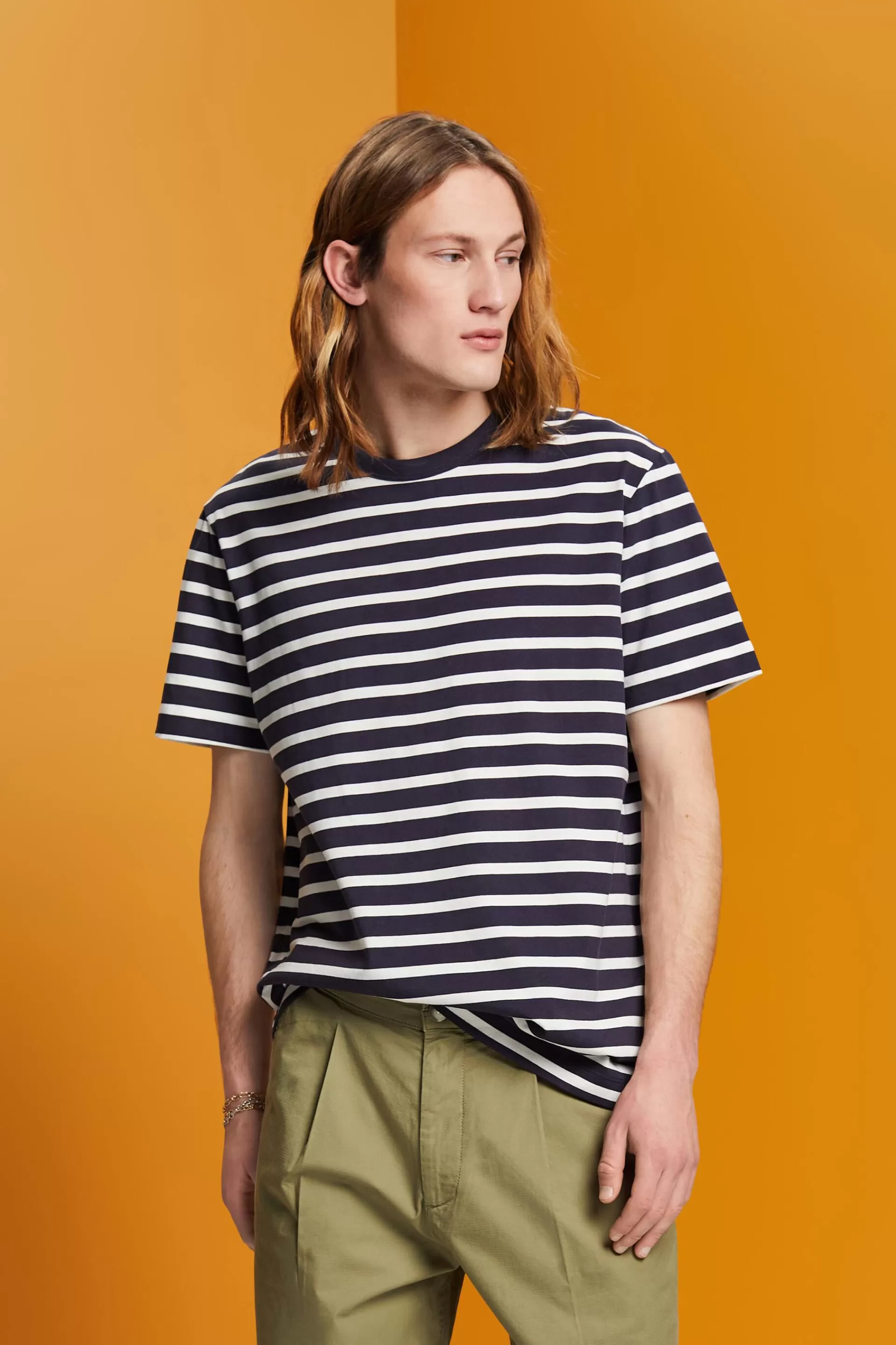 Streifen-T-Shirt aus nachhaltiger Baumwolle-ESPRIT Cheap