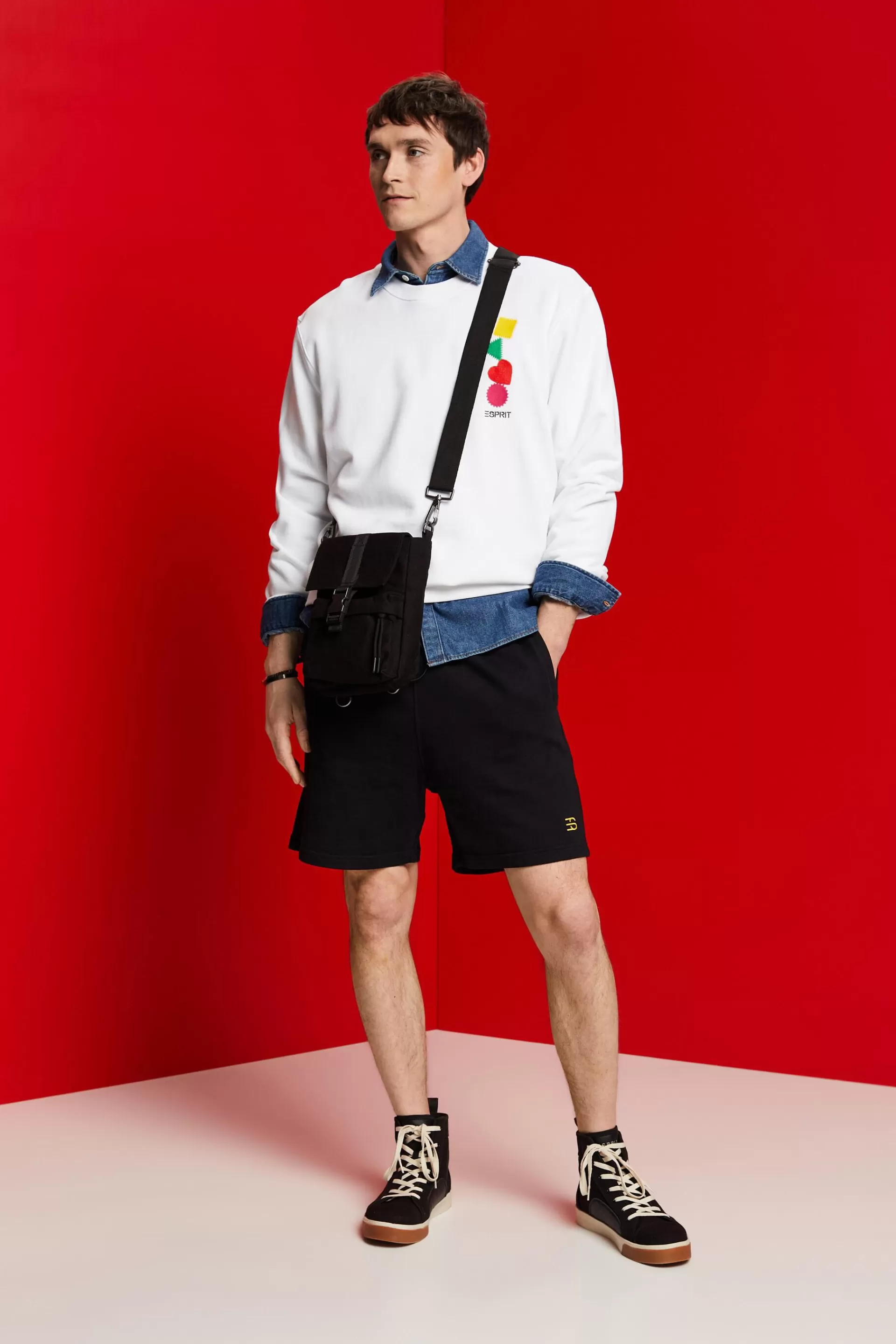 Sweat-Shorts, 100% Baumwolle-ESPRIT Cheap