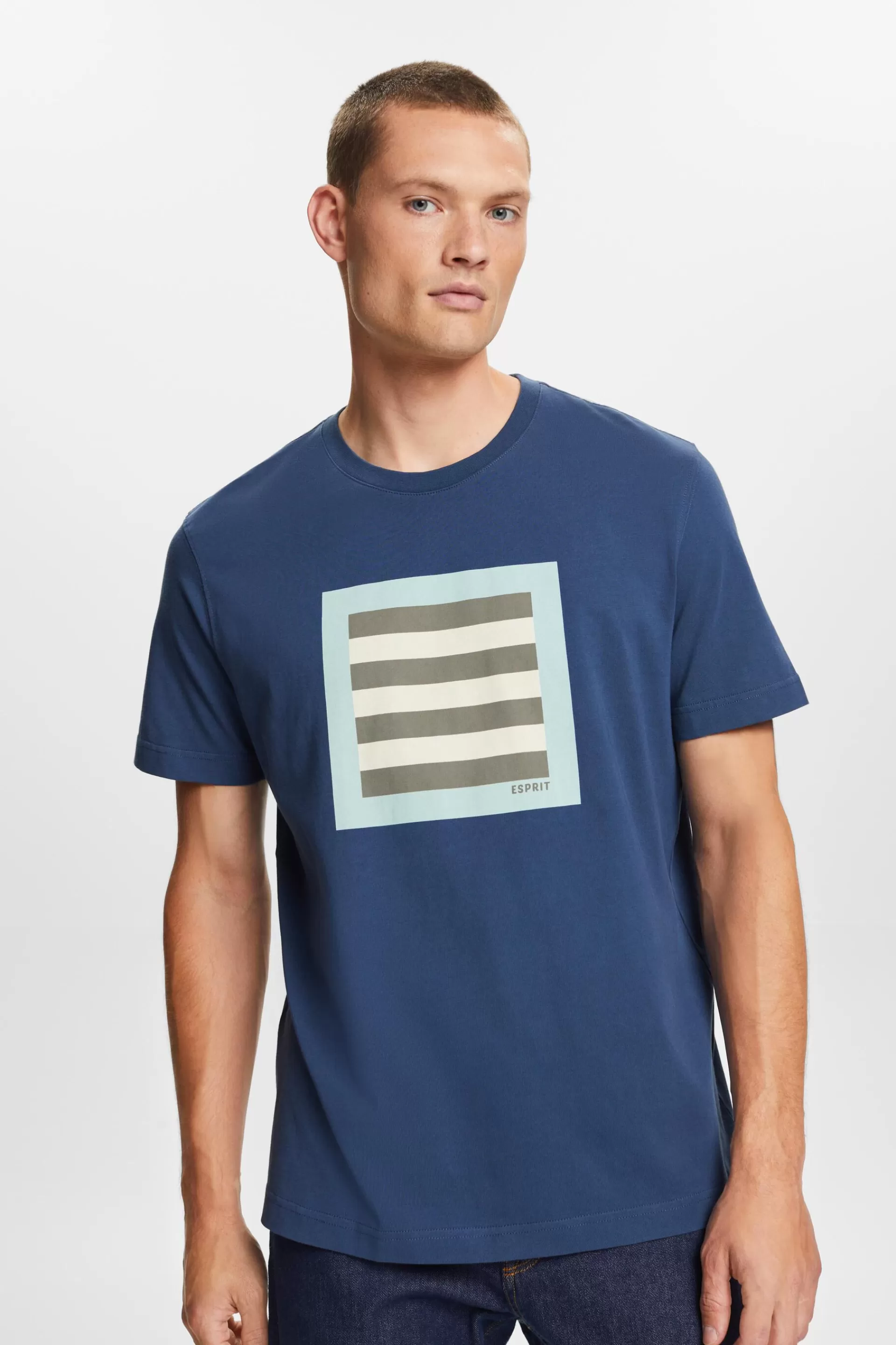 T-Shirt aus Baumwolljersey mit Grafikprint-ESPRIT Sale
