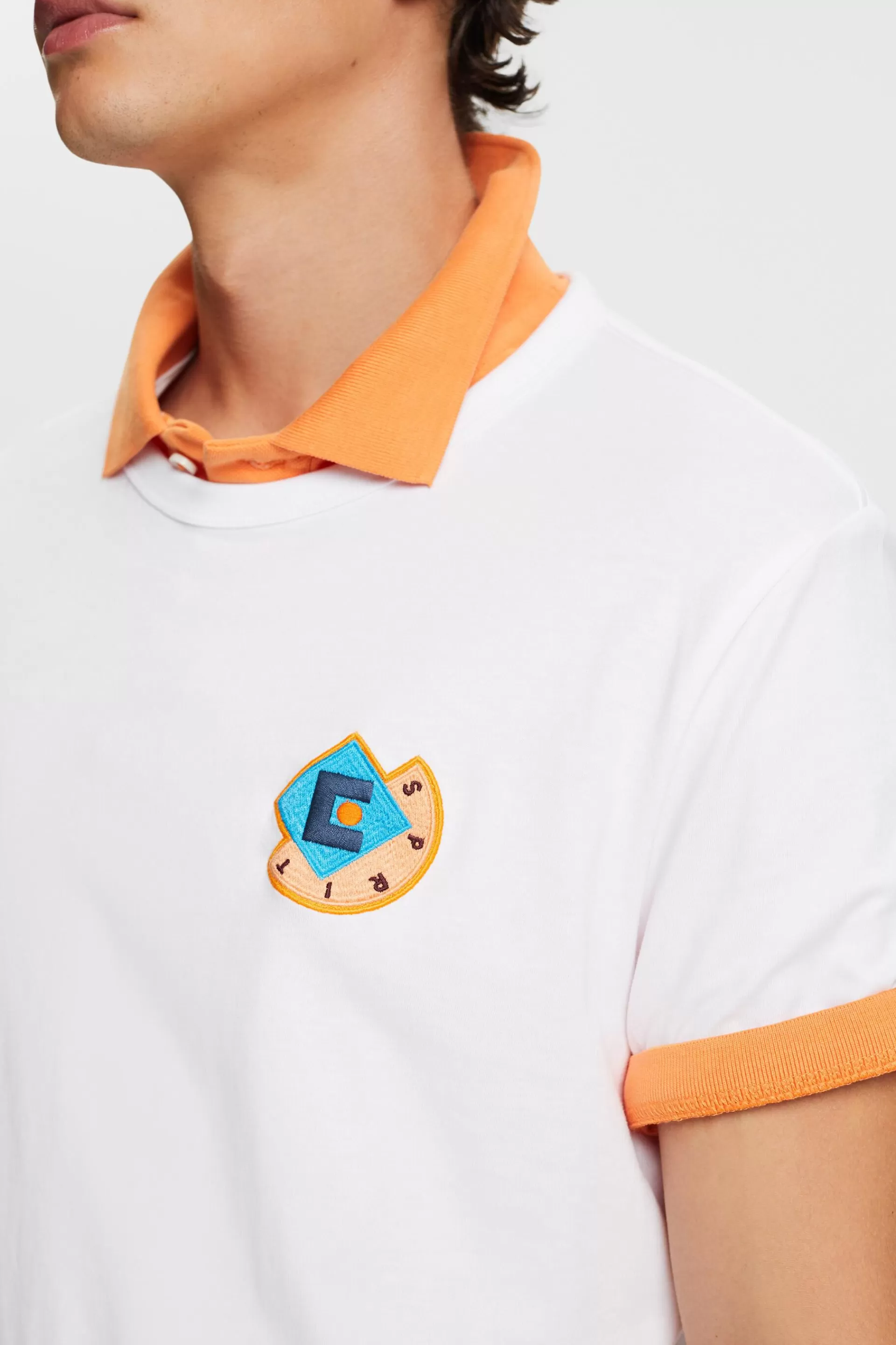 T-Shirt mit grafischem Logo-ESPRIT Cheap