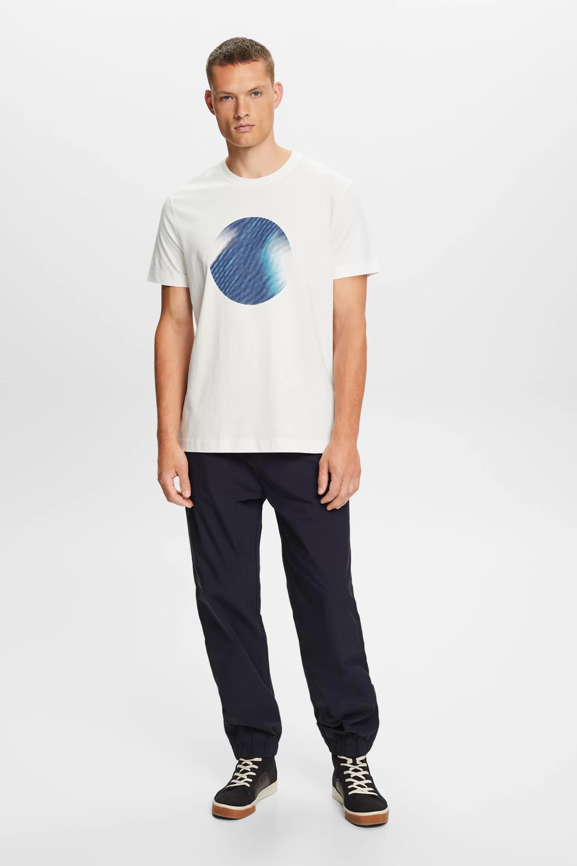 T-Shirt mit Print vorne, 100 % Baumwolle-ESPRIT Clearance