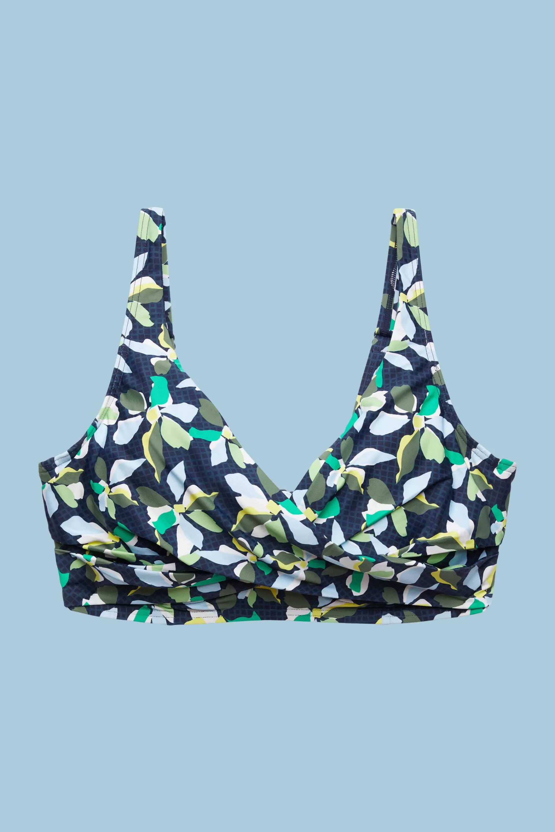 Unwattiertes Bikinitop mit Bügel-Cups und Print-ESPRIT Shop