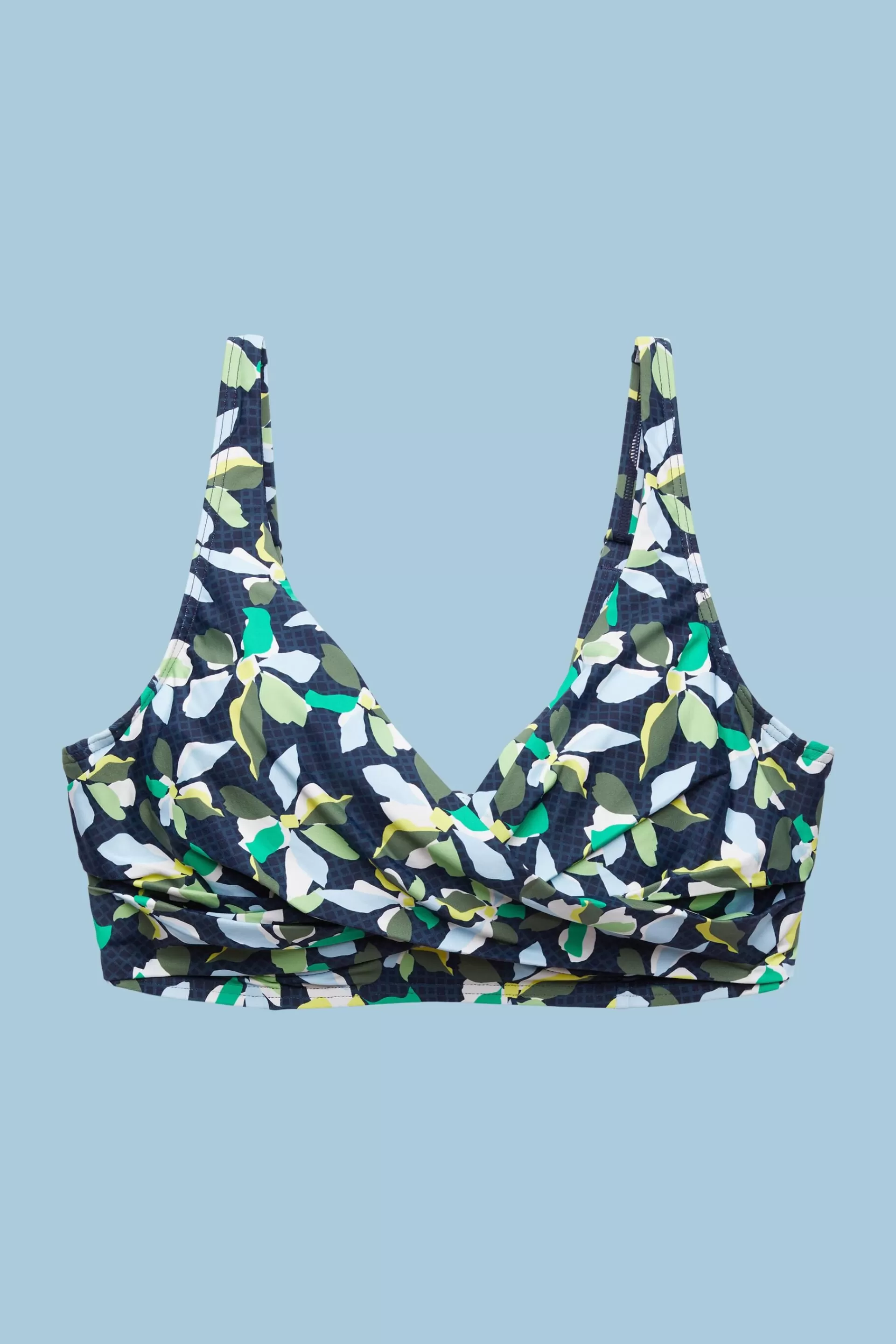 Unwattiertes Bikinitop mit Bügel-Cups und Print-ESPRIT Shop