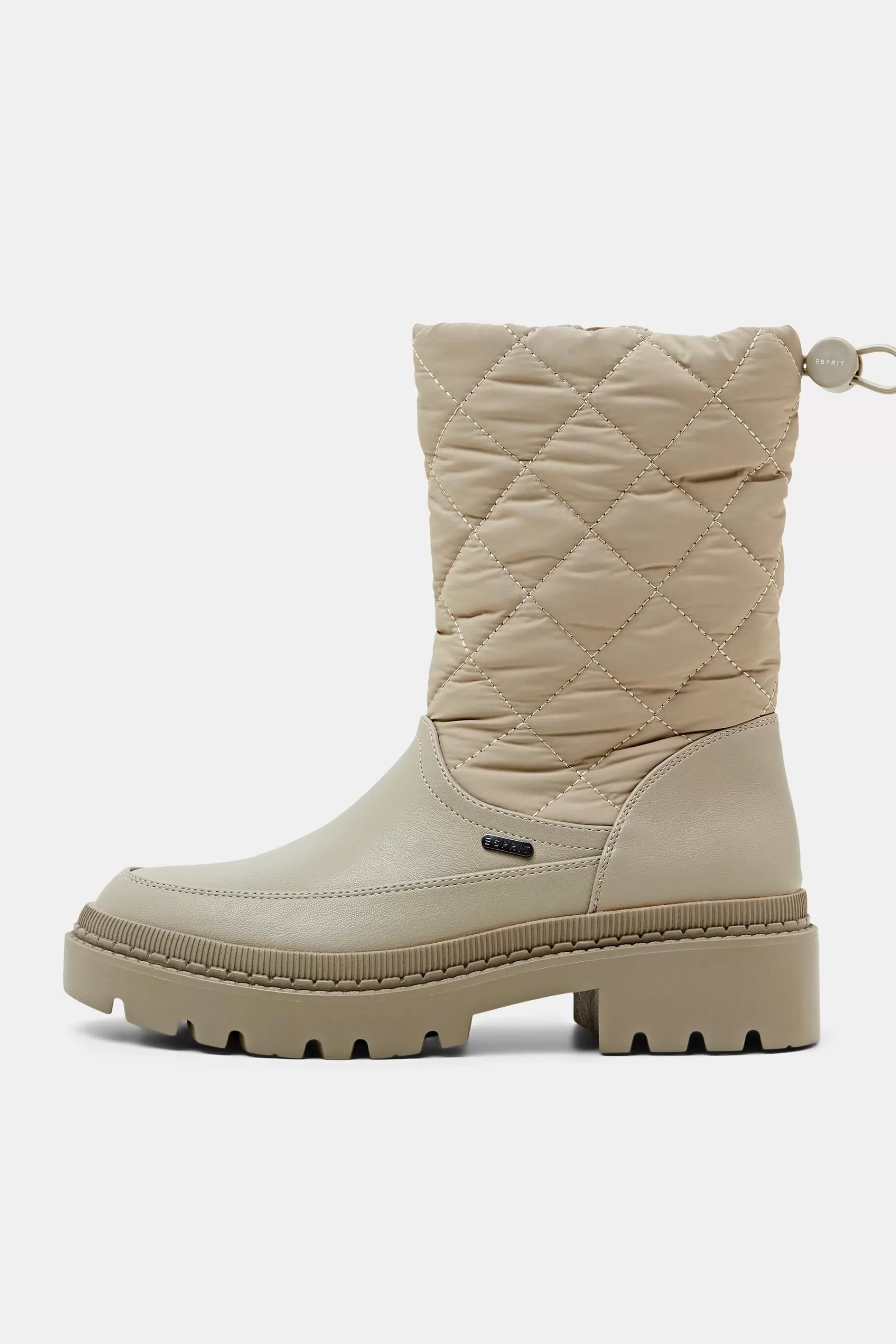 Wattierte Boots in Lederoptik-ESPRIT Best Sale