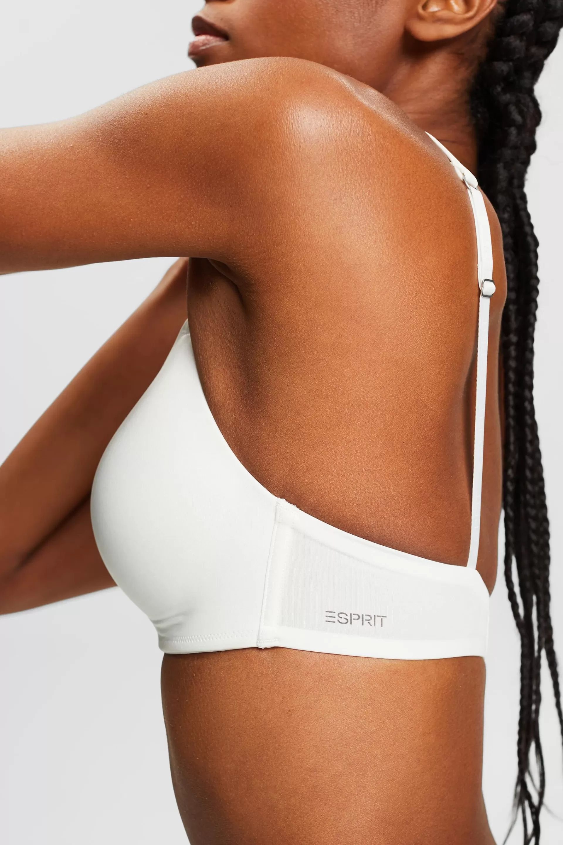 Wattierter, bügelloser BH mit Logo-ESPRIT Store