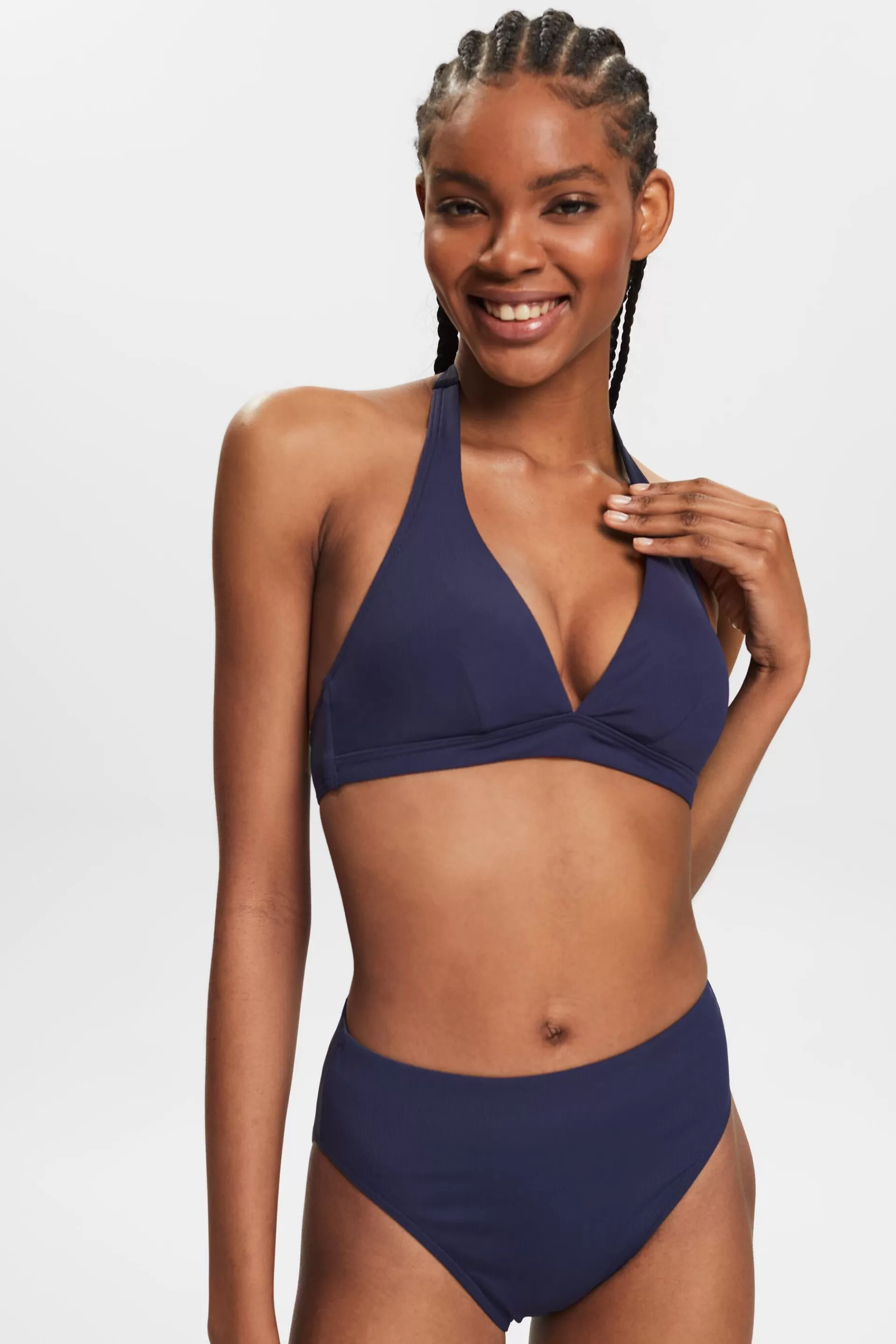 Wattiertes Neckholder-Bikinitop-ESPRIT Best Sale
